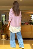 Made in Italy Conrad Body Skim Knit Jumper Lavender 